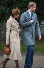 KATE MIDLETON and MEGHAN MARKLE at Christmas Day Service in King