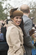 KATE MIDLETON and MEGHAN MARKLE at Christmas Day Service in King