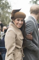 KATE MIDLETON and MEGHAN MARKLE at Christmas Day Service in King