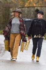 KATE MOSS Out and About in London 12/24/2017