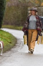 KATE MOSS Out and About in London 12/24/2017