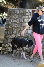 KATE UPTON Out with Her Dog in Beverly Hills 12/19/2017