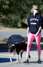 KATE UPTON Out with Her Dog in Beverly Hills 12/19/2017