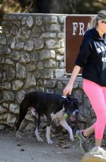 KATE UPTON Out with Her Dog in Beverly Hills 12/19/2017