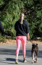 KATE UPTON Out with Her Dog in Beverly Hills 12/19/2017
