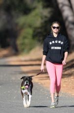 KATE UPTON Out with Her Dog in Beverly Hills 12/19/2017