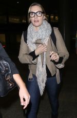 KATE WINSLET at LAX Airport in Los Angeles 12/02/2017