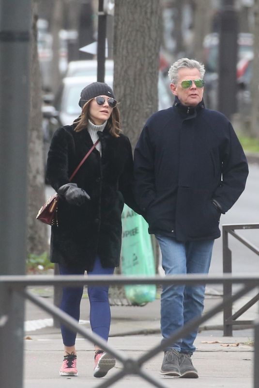 KATHARINE MCPHEE and David Foster Out in Paris 12/26/2017