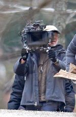 KATHRYN NEWTON on the Set of Ben is Back in Westchester 12/08/2017