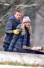 KATHRYN NEWTON on the Set of Ben is Back in Westchester 12/08/2017
