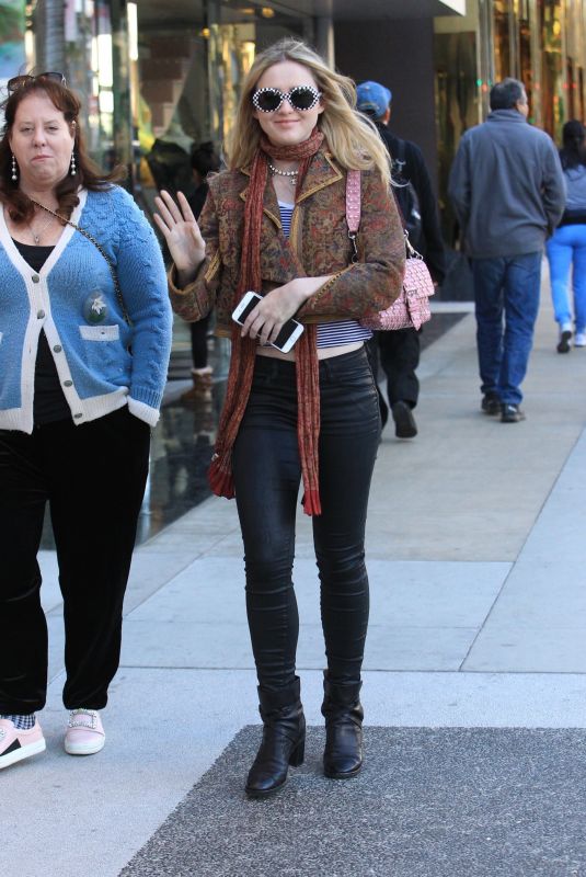 KATHRYN NEWTON Out Shopping in Beverly Hills 12/21/2017