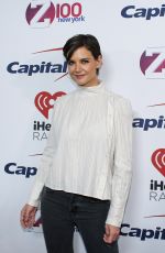 KATIE HOLMES at Z100 Jingle Ball in New York 12/08/2017