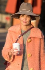 KATIE HOLMES Out for Coffee in New York 11/30/2017