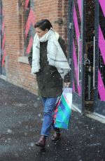KATIE HOLMES Out Shopping in New York 12/09/2017