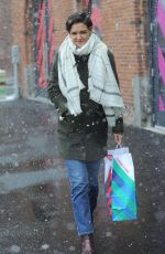 KATIE HOLMES Out Shopping in New York 12/09/2017