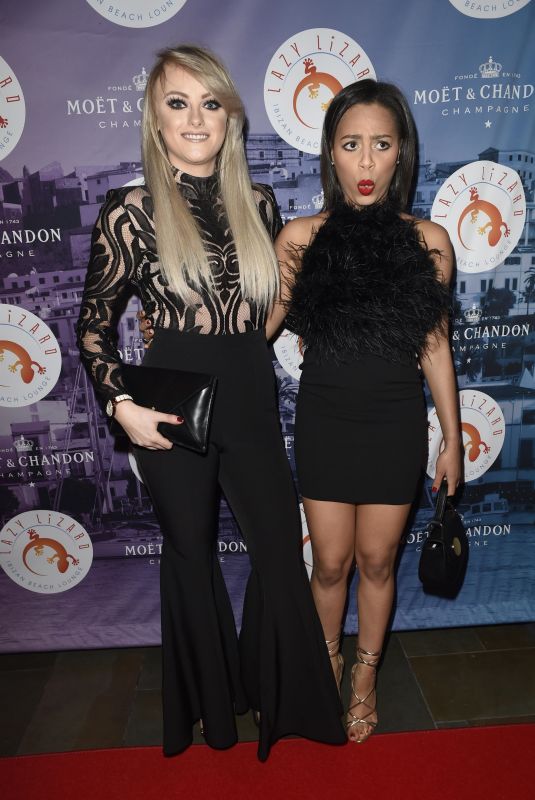 KATIE MCGLYNN and TISHA MERRY at Lazy Lizzard Club Launch in Manchester 12/06/2017