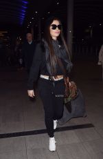 KATIE PRICE at Heathrow Airport in London 12/01/2017