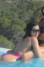 KATIE SALMON and INDIA JENNINGS at a Pool in Tenerife 12/21/2017