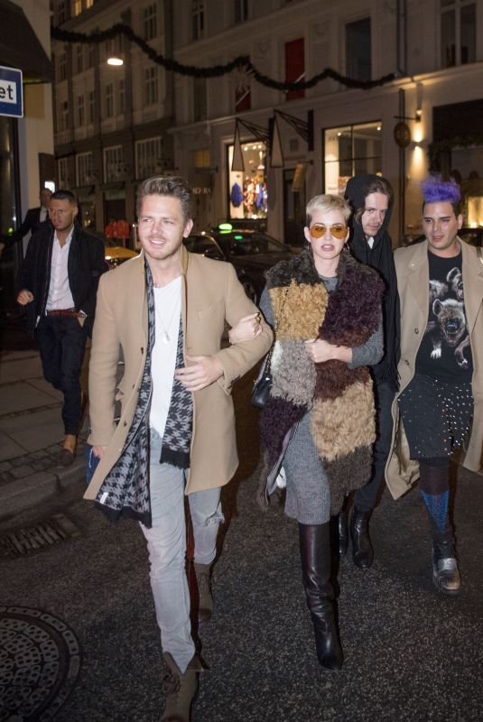 KATY PERRY Night Out in Denmark 12/25/2017