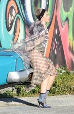 KATY PERRY on the Set of a Photoshoot in Wynwood Arts District in Miami 12/19/2017