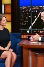 KATY TUR at Late Show with Stephen Colbert 11/12/2017