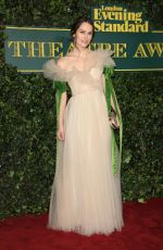 KEIRA KNIGHTLEY at London Evening Standard Theatre Awards in London 12/03/2017