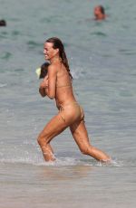 KELLY BENSIMON in Bikinis at a Beach in Miami 12/27/2017