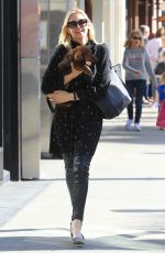 KELLY TURHERFORD Out for Lunch with Her Dog in Beverly Hills 12/02/2017