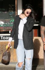 KENDALL JENNER, KOURTNEY KARDASHIAN and LARSA PIPPEN at Blue Jam Caffe in Calabasas 12/08/2017