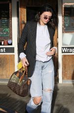 KENDALL JENNER, KOURTNEY KARDASHIAN and LARSA PIPPEN at Blue Jam Caffe in Calabasas 12/08/2017