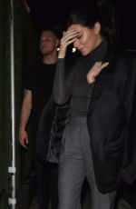 KENDALL JENNER Leaves Avalon Club in Hollywood 12/07/2017