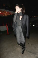 KENDALL JENNER Leaves Avalon Club in Hollywood 12/07/2017