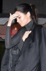 KENDALL JENNER Leaves Avalon Club in Hollywood 12/07/2017
