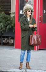 KERI RUSSELL Out and About in New York 12/21/2017