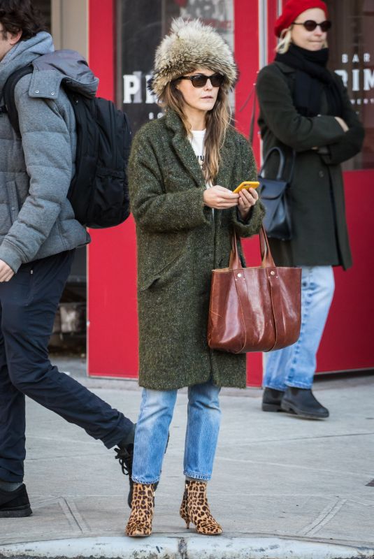 KERI RUSSELL Out and About in New York 12/21/2017