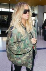 KHLOE KARDASHIAN at Los Angeles International Airport 12/08/2017