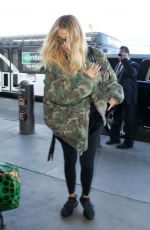 KHLOE KARDASHIAN at Los Angeles International Airport 12/08/2017
