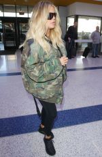 KHLOE KARDASHIAN at Los Angeles International Airport 12/08/2017