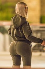 KIM KARDASHIAN Ice Skating at a Christmas Party in Thousand Oaks 12/23/2017