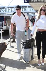 KIM ZOLCIAK and Kroy Biermann at LAX Airpoirt in Los Angeles 12/21/2017