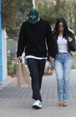 KOURTNEY KARDASHIAN and Younes Bendjima Leaves Taverna Tony in Malibu 12/23/2017