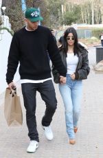 KOURTNEY KARDASHIAN and Younes Bendjima Leaves Taverna Tony in Malibu 12/23/2017