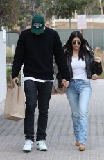 KOURTNEY KARDASHIAN and Younes Bendjima Leaves Taverna Tony in Malibu 12/23/2017