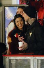 KOURTNEY KARDASHIAN Ice Skating at a Christmas Party in Thousand Oaks 12/23/2017
