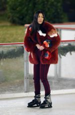 KOURTNEY KARDASHIAN Ice Skating at a Christmas Party in Thousand Oaks 12/23/2017