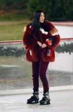 KOURTNEY KARDASHIAN Ice Skating at a Christmas Party in Thousand Oaks 12/23/2017