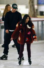 KOURTNEY KARDASHIAN Ice Skating at a Christmas Party in Thousand Oaks 12/23/2017