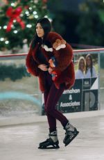 KOURTNEY KARDASHIAN Ice Skating at a Christmas Party in Thousand Oaks 12/23/2017