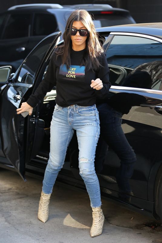 KOURTNEY KARDASHIAN in Jeans Out in Los Angeles 12/06/2017