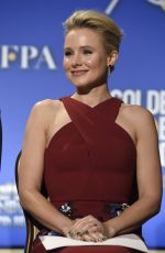 KRISTEN BELL at 75th Annual Golden Globe Awards Nomination Announcement in Beverly Hills 12/11/2017